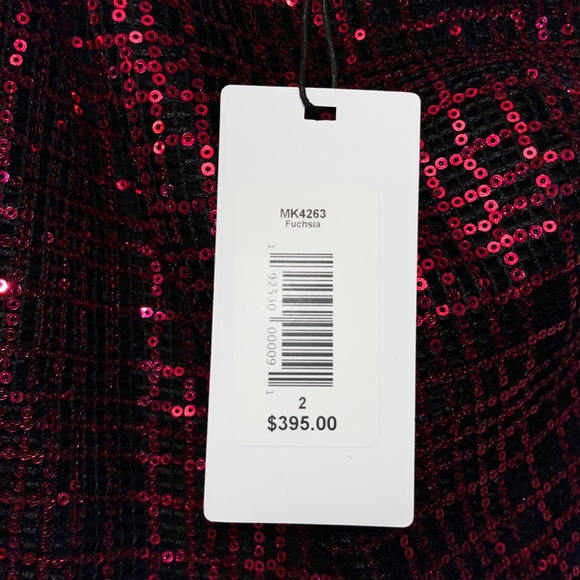 ONE33 Social Pink and Black Sequin Plaid Dress - Picture 8 of 8